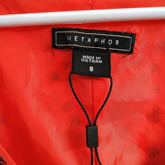 Orange & Black Polka Dot Sleeveless Dress - Picture 2 of 6